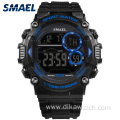 SMAEL Mens Sport Waterproof Watches LED Display Luminous
